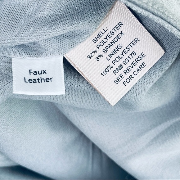 PHILOSOPHY Faux Suede Leather Vest Full Zip Silver Grey Gray size Small - Picture 7 of 10